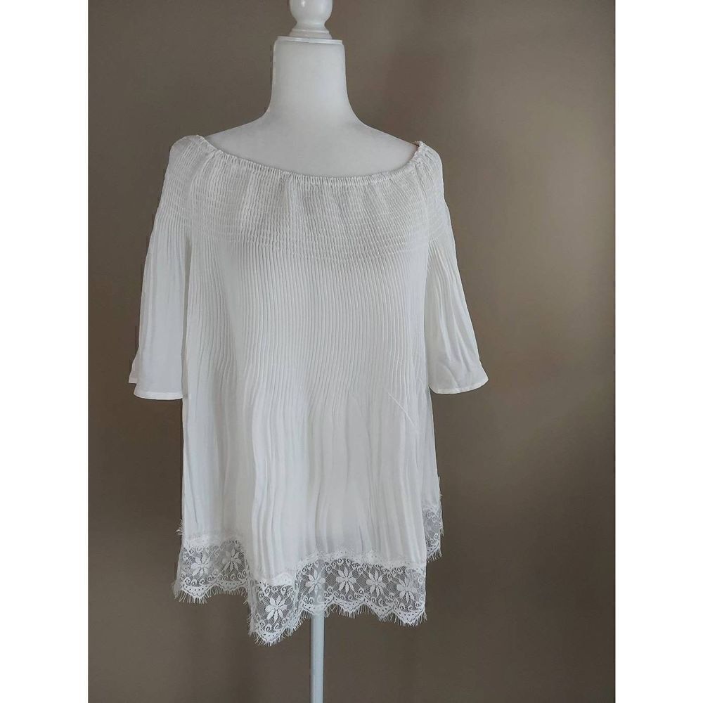 Mittoshop top Size L White New with tag